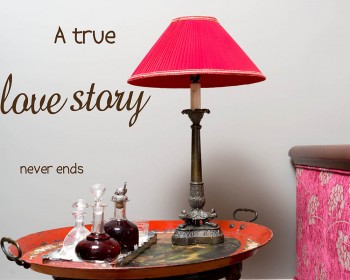 A True Love Story Quotes Wall Decal Love Vinyl Art Stickers A True Love Story Quotes Wall Decal Love Vinyl Art Stickers